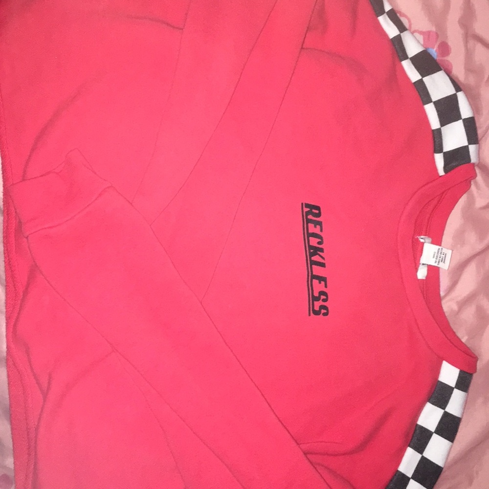 “Reckless” Red, Checkered Crop Top